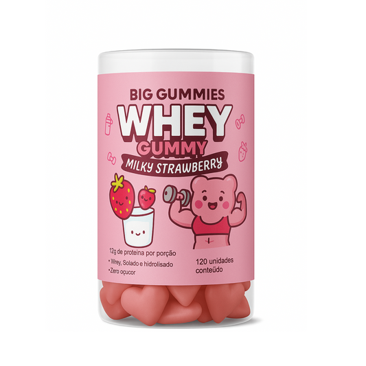 Gummy Proteica Strawberry Creamy ( Morango Cremoso ) 120 gummies